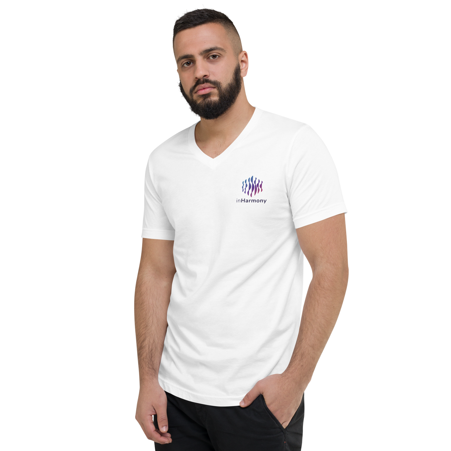Unisex Short Sleeve V-Neck T-Shirt
