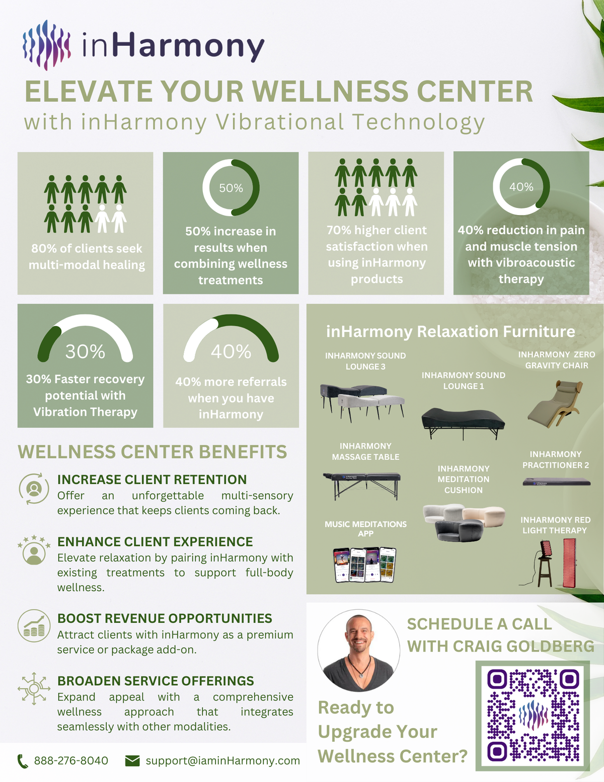 inHarmony vibroacoustic technology for wellness centers