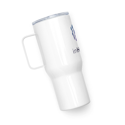 Travel mug with a handle