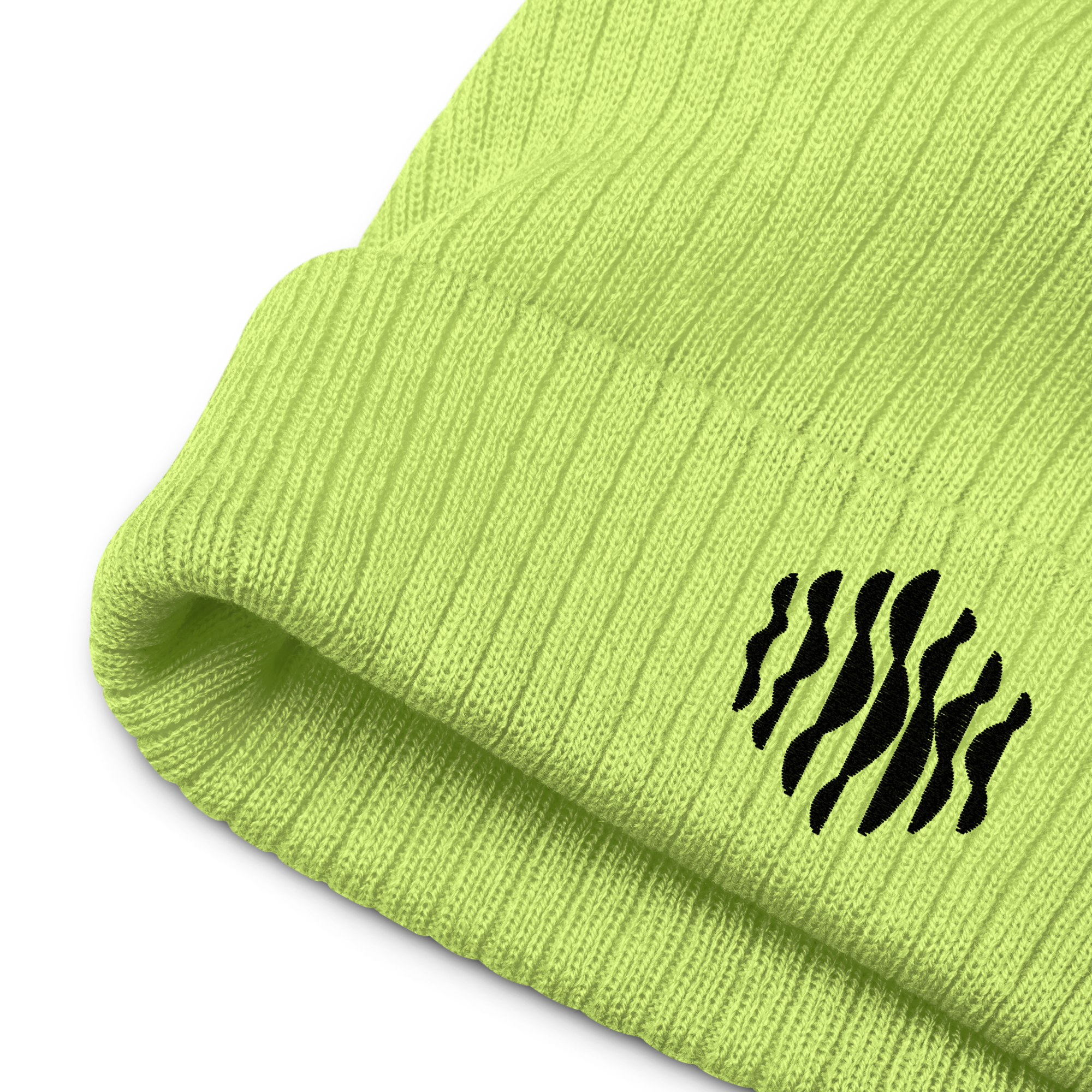 Ribbed knit beanie