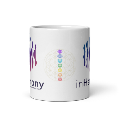 White glossy mug