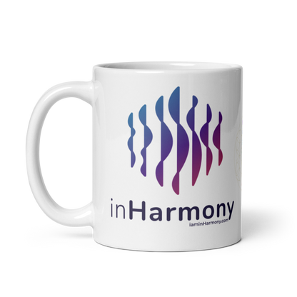 White glossy mug