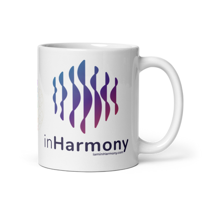 White glossy mug